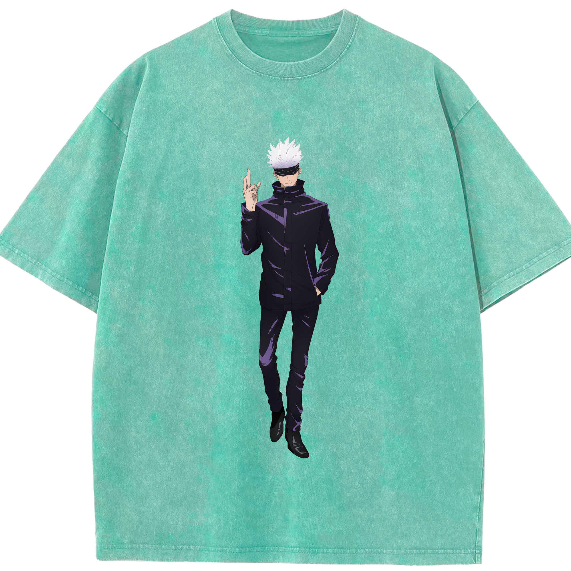 （画像用） 呪術廻戦 Jujutsu Kaisen 綿100% ヴィンテージ風 半袖Tシャツ（フロントプリント）